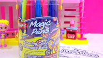 Maker Coloring Shopkins Happy Places Shoppies Doll In Bathtub with Color Changing Magic Pens