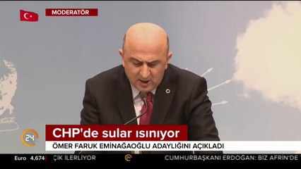 Eminağaoğlu: CHP'de tek adamlığa hayır denilmeli