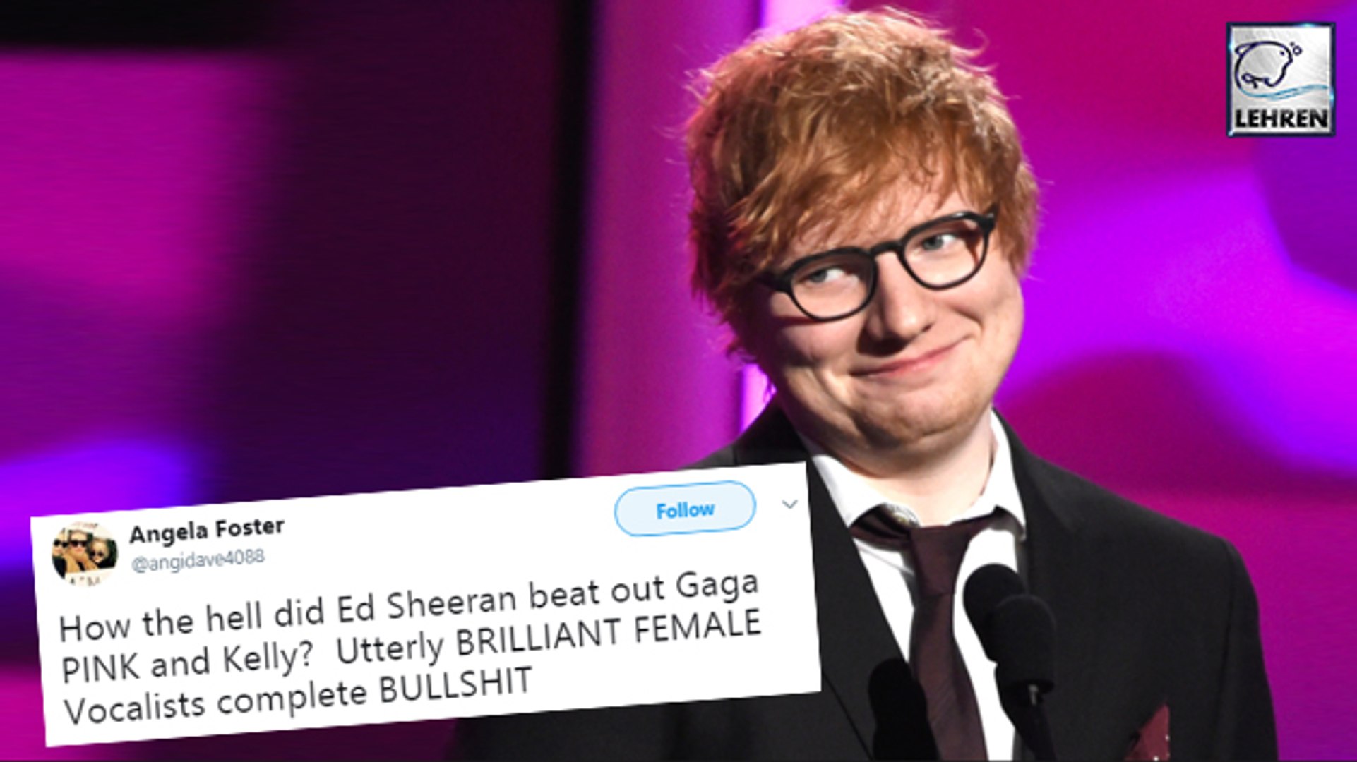 Ed Sheeran Beat Women At The Grammys 2018 & Twitter Has The Best Reaction