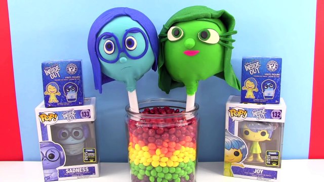 Disney Inside Out Play Doh Lollipops -Sadness Disgust Shopkins, Cus Kitties, Unicorno Frenzies