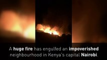 Four dead and thousands homeless in Nairobi fire