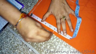 Front Slit Kurti Cutting And Stitching | DIY - Tailoring With Usha