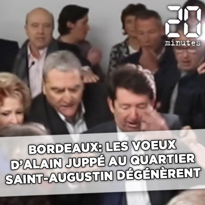 Bordeaux: Les vœux d’Alain Juppé au quartier Saint-Augustin dégénèrent