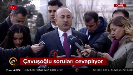 Bakan Çavuşoğlu konuşuyor