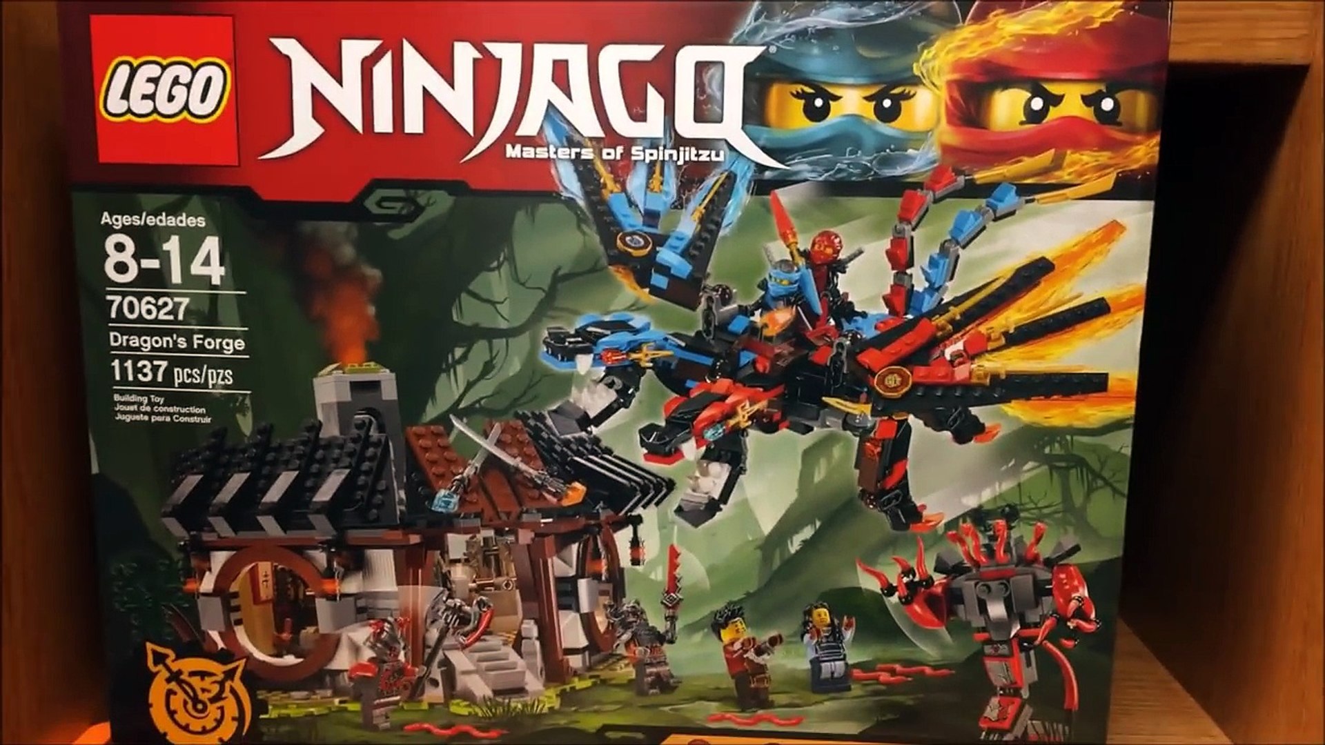 Lego NINJAGO Dragon´s Forge Set Review 70627 Hands of Time Minifigures Ray  Maya - video Dailymotion