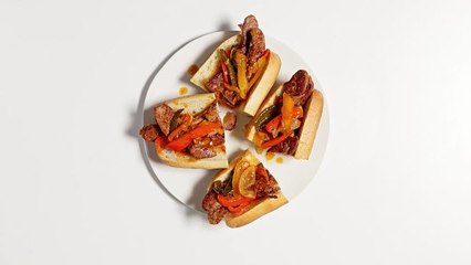 How to Make Sausage, Pepper, and Onion Sub