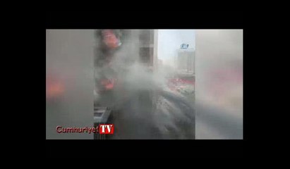 Çin’de 20 katlı binada yangın