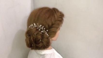 Most Beautiful Hairstyles for wedding or Function  Bun & Braid