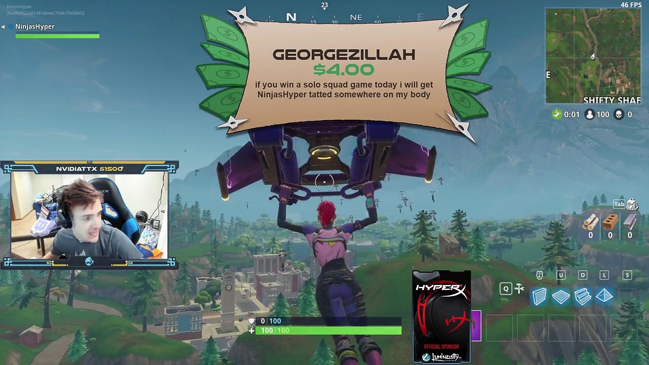 Fortnite #0591: "NINJA MYTHICAL TRICK SHOT"