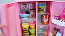 Play Doh Ice Cream Maker & Food Refrigerator, Playdough Toys. 플레이도우 아이스크림 만들기 냉장고 와 뽀로로 장난감