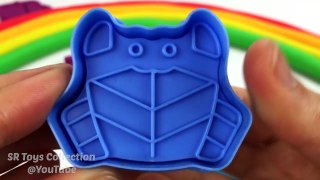 Rainbow Play Doh Learn Colors with Nursery Rhymes Ice Cream Star Animals Lion Molds Fun for Children