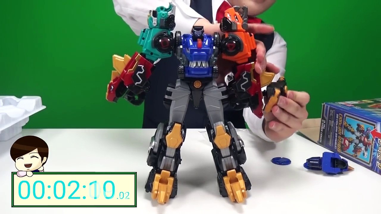 다이노코어 울트라 디세이버 3분안에 합체시키기! (한번에 성공?) 다이노코어 시즌2 장난감 첼린지 - 타나이토이 TanayToy