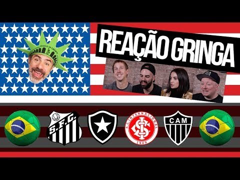 Gringos Reagem aos Hinos de Futebol Parte 3 com SANTOS/INTER/GALO/BOTAFOGO