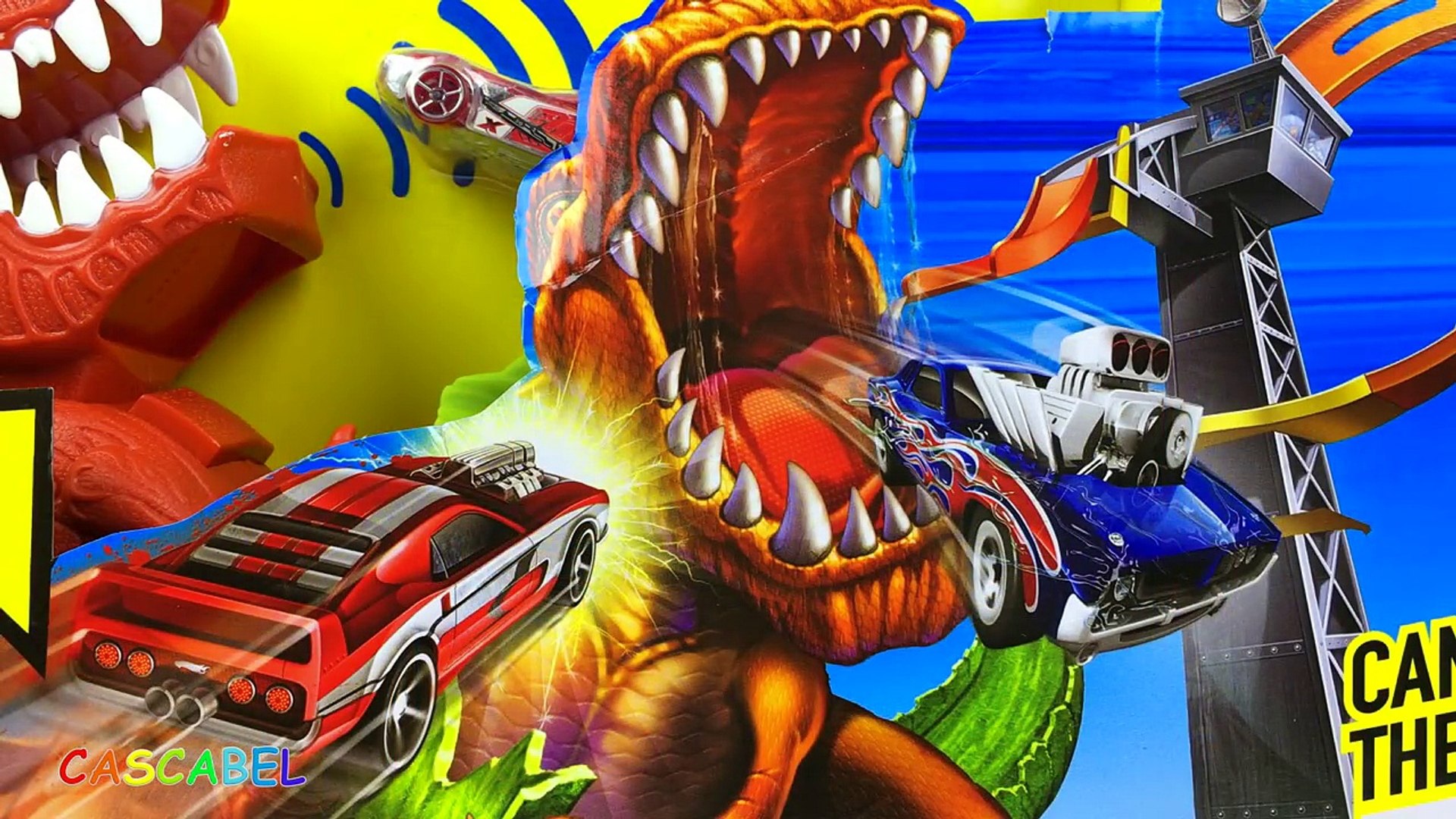 pista de carros hot wheels dinosaurios