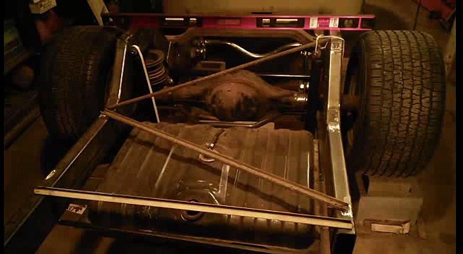 Video 17, Hot Rod 1946 Dodge pickup, ladder bar suspension and frame welded on