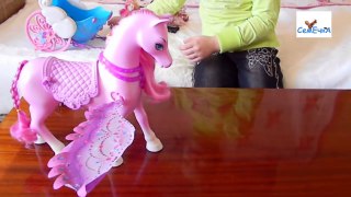 Игрушка Пегас и летающая колесница из мультика Барби Марипоса и принцесса Фея – смотреть