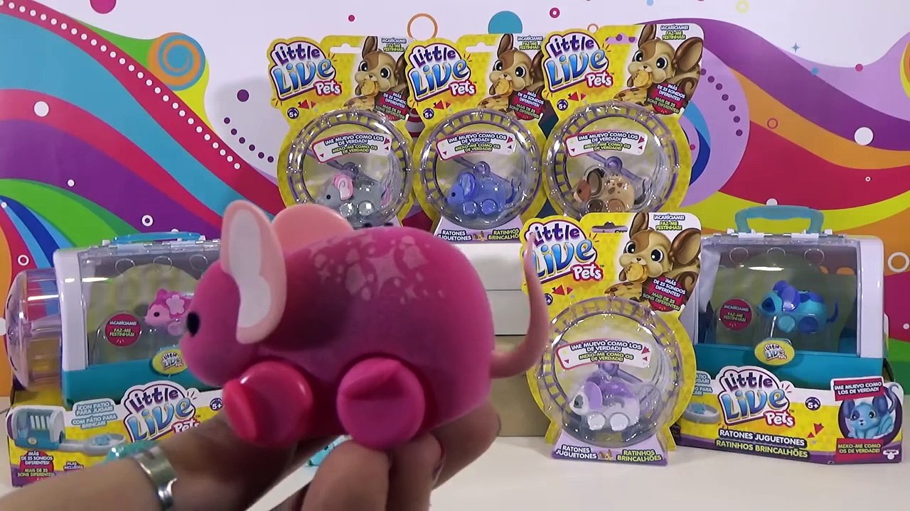 Ratones Juguetones Little Live Pets en sus casas - Lil Mouse House Mice Set - Juguetes en español