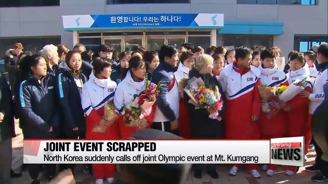 North Korea suddenly calls off joint Olympic event at Mount Kumgang