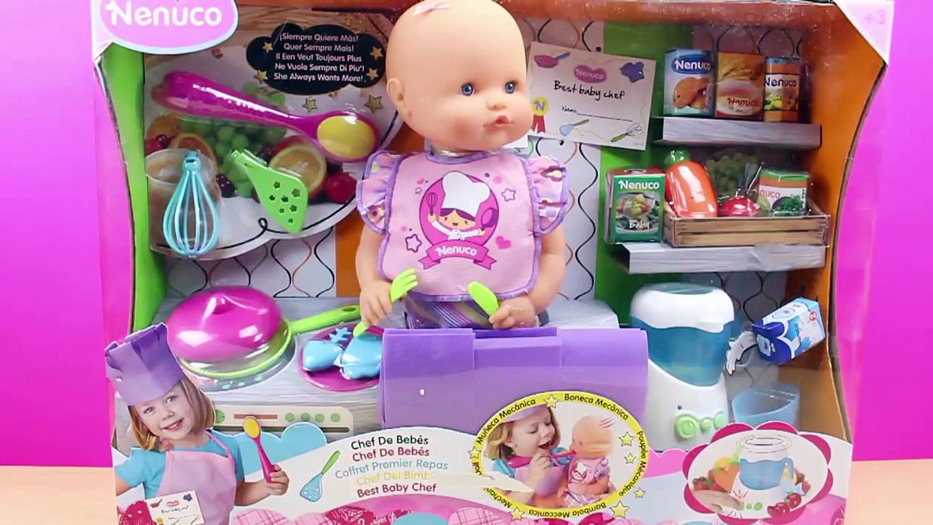 Nenuco Chef de Bebés | Juguetes de la bebé Comiditas de juguete para bebés - Vídeo Dailymotion