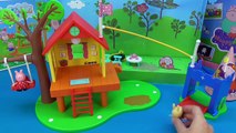 Peppa Pig English Episodes Peppa Treehouse and Georges Pig Fort toys for Kids