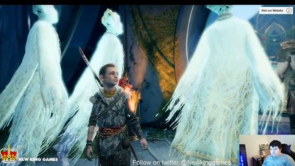 New king watches God of War  trailer