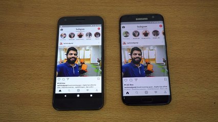 Google Pixel XL Android O vs Samsung Galaxy S7 Edge - Speed Test! (4K)