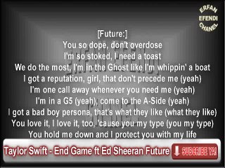 Taylor Swift - End Game Karaoke Lyric Cover Acoustic