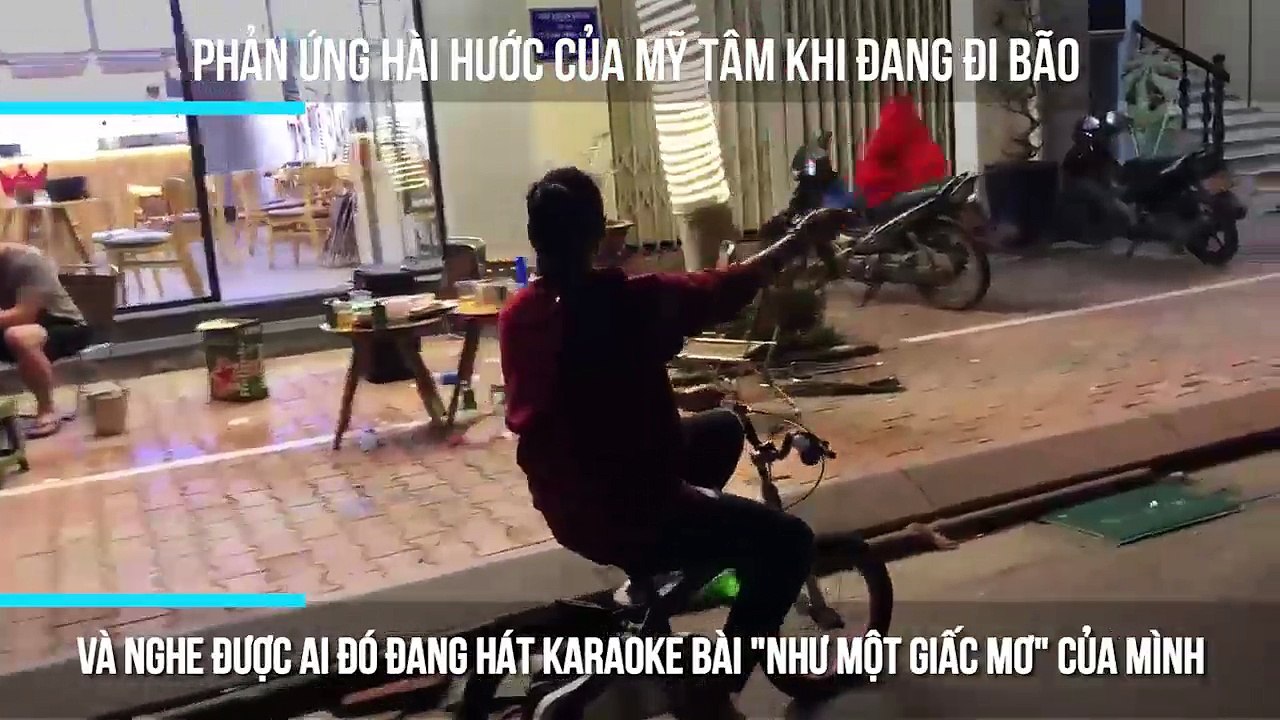 Phản ứng hài hước của Mỹ Tâm khi đang đi bão và nghe được ai đó đang hát karaoke bài "Như một giấc mơ" của mình