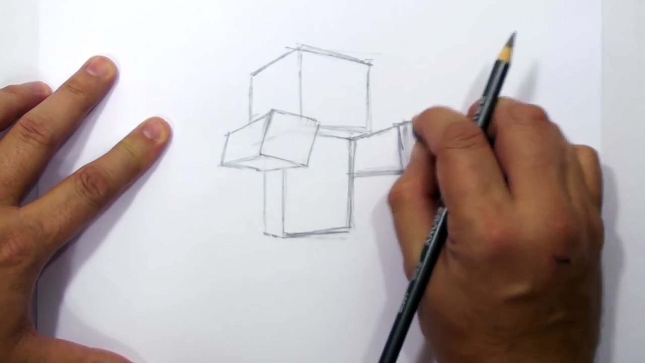 How to Draw a 3D Minecraft Zombie | MAT
