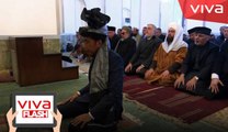 Jokowi Jadi Imam Salat Berjamaah Presiden Afghanistan
