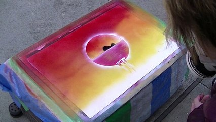 Spray Art Sunset by Takayuki 9【スプレーアート】