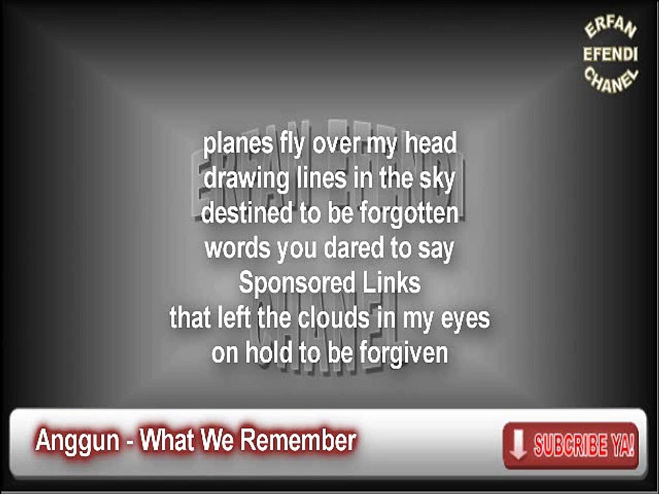 Anggun - What We Remember Karaoke Lirik Cover