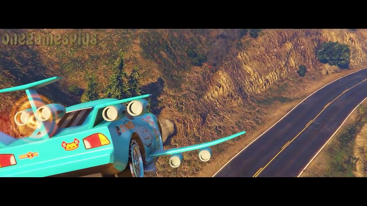 Disney Cars Lightning Mcqueen Airplane Movie For kids Nursery Rhymes