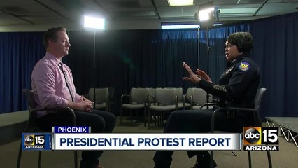 Phoenix police release final report on presidential protests