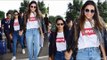 Deepika Padukone And Sister Anisha Spotted In Matching Outfits At The Airport | Bollywood Buzz