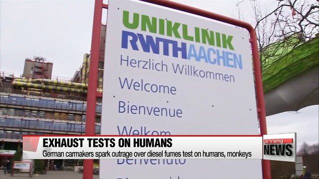 German carmakers spark outrage over diesel fumes test on humans. monkeys