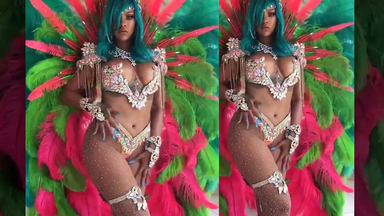 Rihanna Shows Off Body In Revealing Bejeweled Bikini