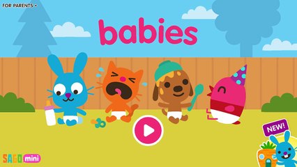 Fun Little Baby Care Kids Game - Sago Mini Babies Diaper Change, Bath, Dress Up & Feed