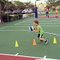 Boy Works On Ball Handling Skills
