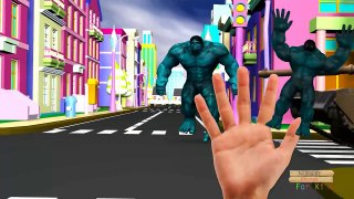 Hulk 3d Finger Family Rhymes | Spiderman Batman Frozen elsa Kristoff joker ABC Song for Children