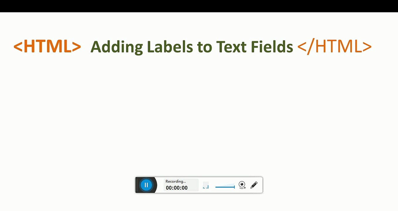HTML for Beginners Tutorial#11Adding Labels to Text Fields