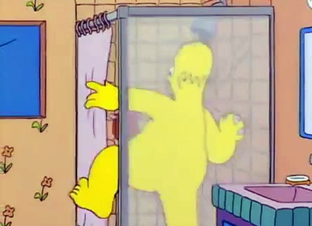 The Simpsons - Homer sleeps nude in an oxygen tent he believes gives him sexual powers