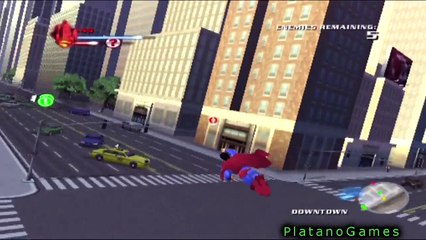 Superman Returns - Epic Flying Gameplay - Man of Steel Takes Flight Through Metropolis - HD