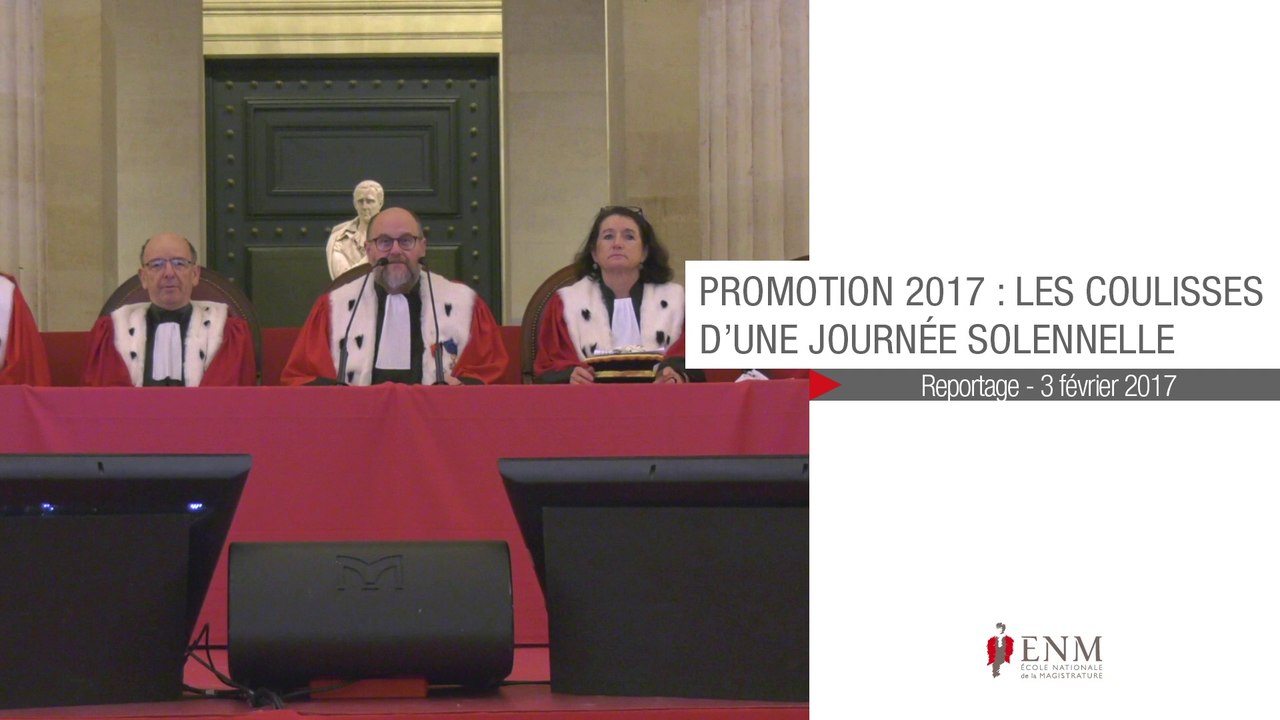 Entrée dans l’institution judiciaire : un jour symbolique