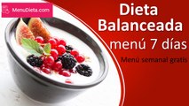 Dieta Balanceada para Adelgazar 5 kilos (menú dieta)