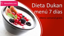 Dieta Dukan para Adelgazar 5 kilos (menú dieta)