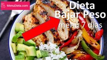 Dieta Bajar Peso para Adelgazar 5 kilos (menú dieta)