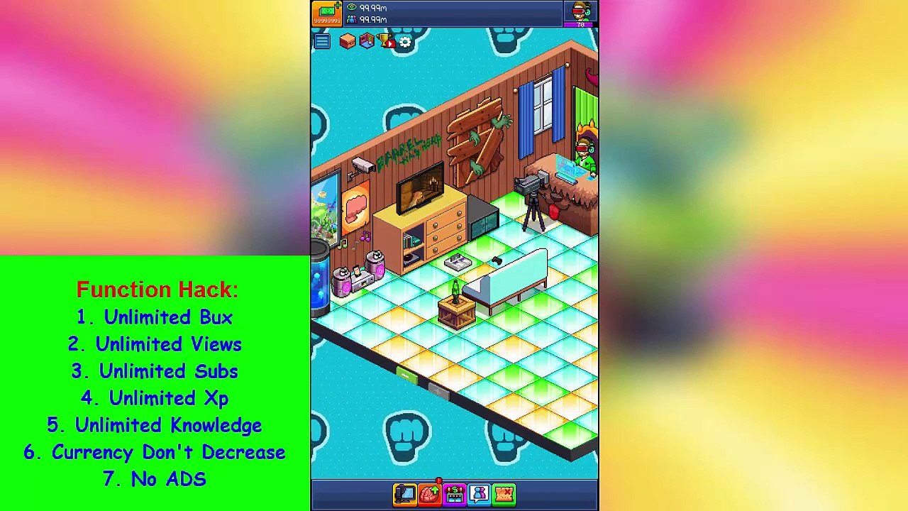 (Update) Hack game PewDiePies Tuber Simulator v1.0.4 [ Unlimited EXP / BUX / Views & More ]