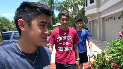 DING DONG DITCH AND PEE PRANK! *EPIC CAR CHASE* BTS