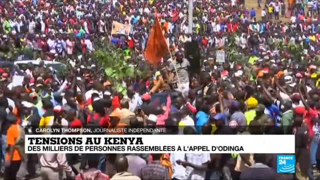 Tensions au Kenya : des milliers de personnes rassemblées à l''appel de Raila Odinga